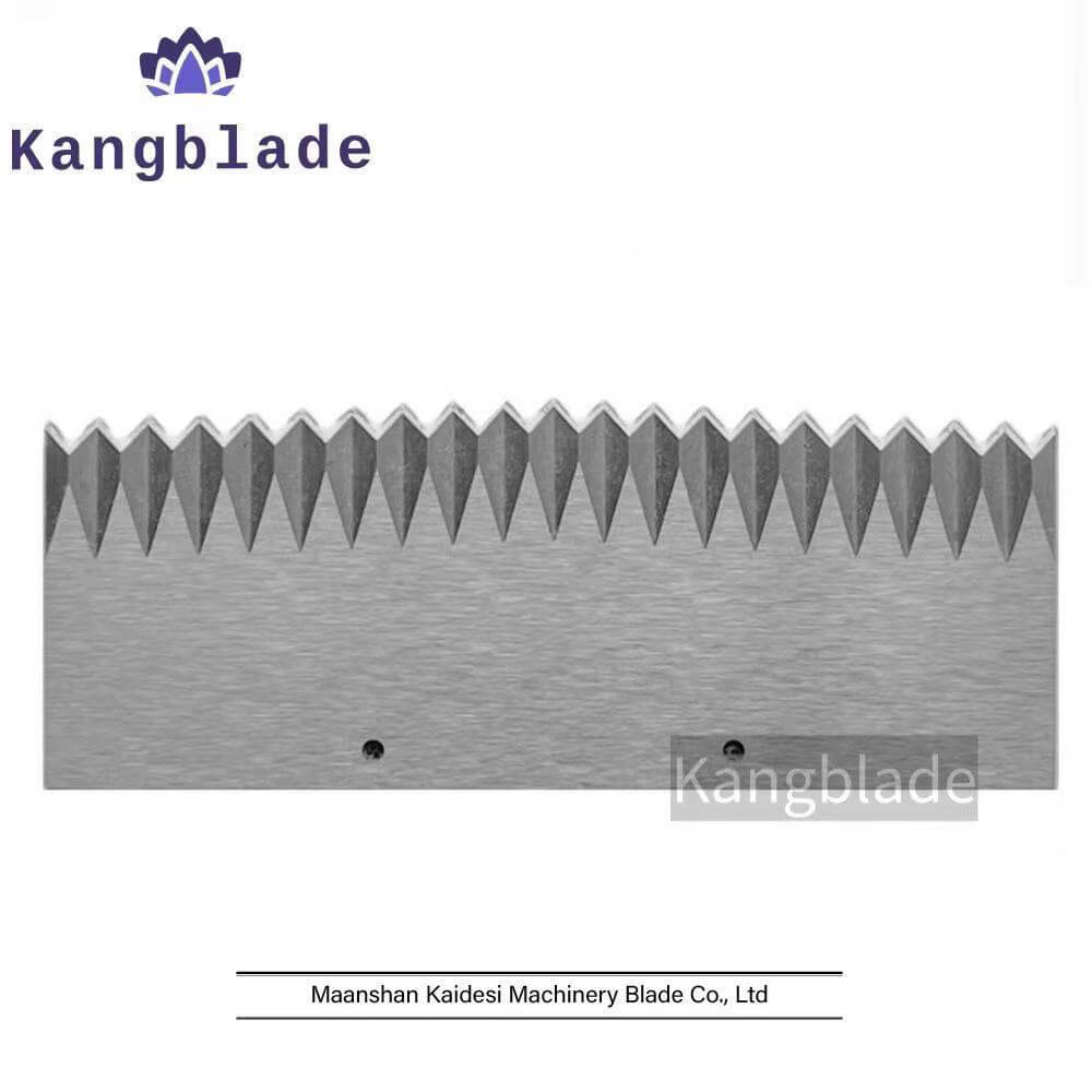 Zick-Zack-Klinge/Querschnitt/Lebensmittel-, Kunststoff-, Verpackungs-, Papier-, Textil-, Folienschneidemesser