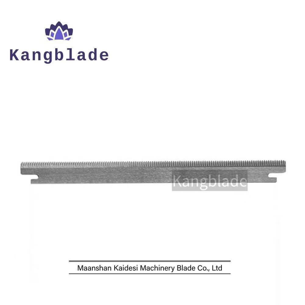 Zick-Zack-Klinge/Querschnitt/Lebensmittel-, Kunststoff-, Verpackungs-, Papier-, Textil-, Folienschneidemesser